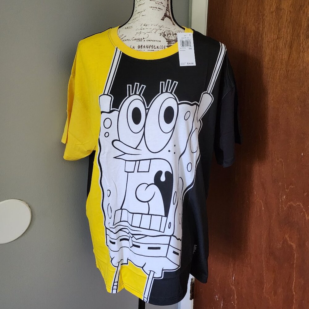 NWT Nickelodeon, SpongeBob Short-Sleeved Shirt